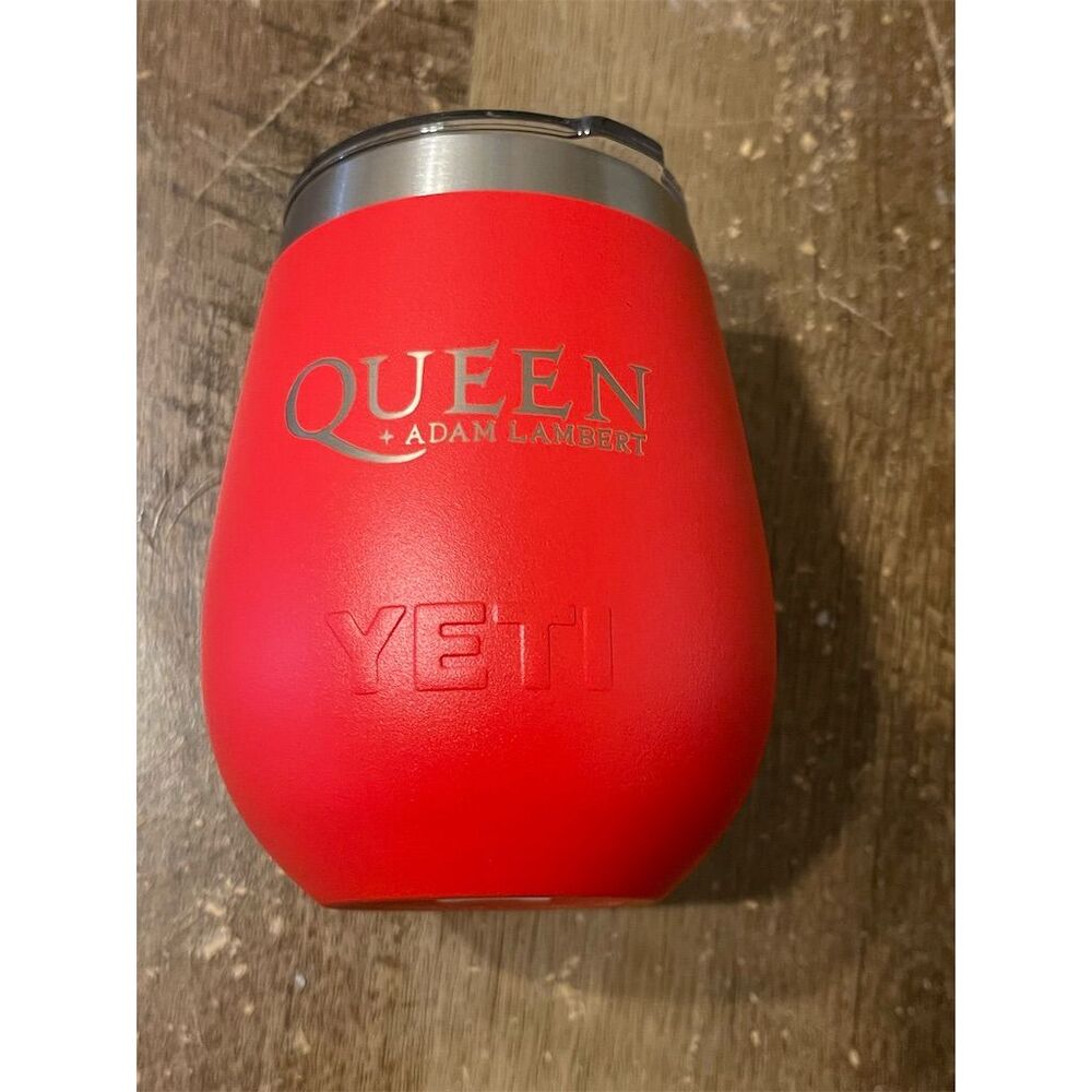 YETI Rambler 10 oz Wine Tumbler Queen + Adam Lambert Tour Red